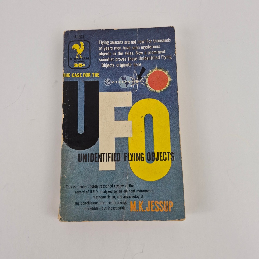 The Case for the UFO M.K. Jessup 1955 Bantam Giant Vintage Paperback Book A1374